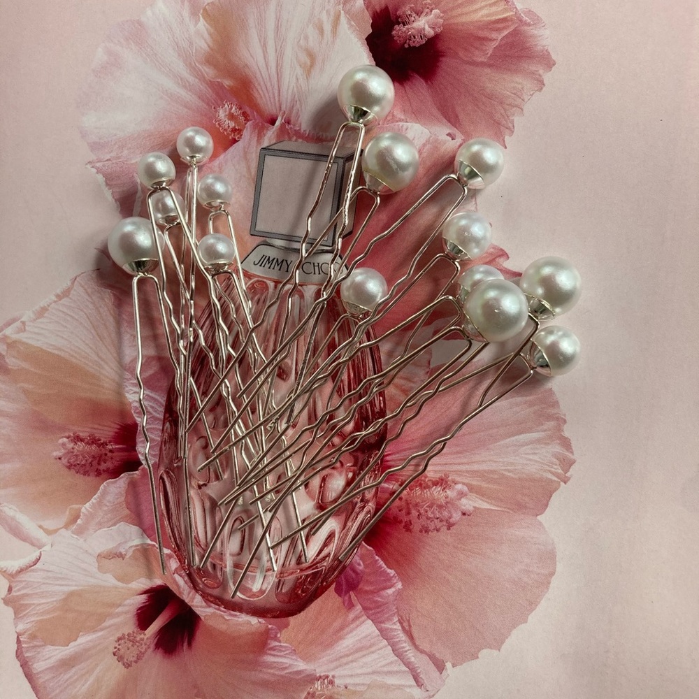 🌟Set 18 Faux Pearl Hair Pins - Picture 2 of 3